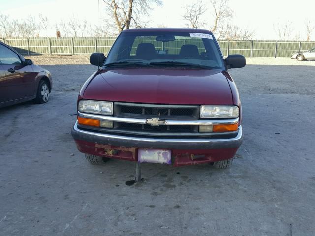 1GCCS19W4Y8239794 - 2000 CHEVROLET S TRUCK S1 RED photo 9