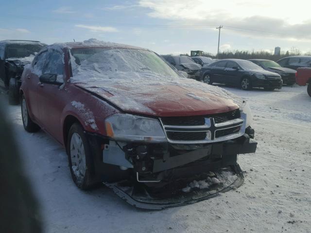 1C3CDZAB2DN610971 - 2013 DODGE AVENGER SE RED photo 1