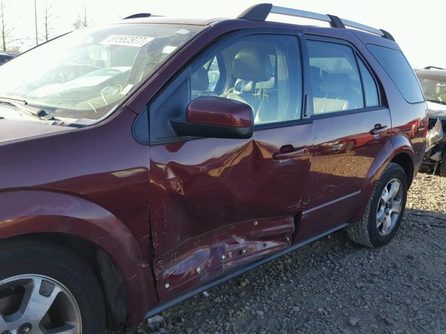 1FMDK06125GA76079 - 2005 FORD FREESTYLE MAROON photo 9