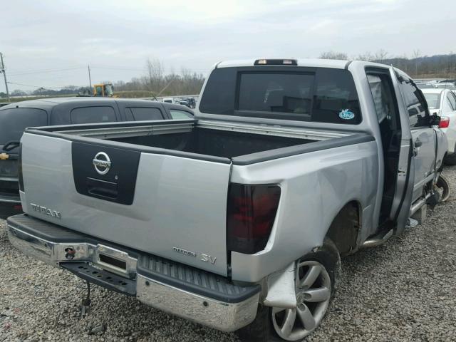 1N6BA0ED8BN311860 - 2011 NISSAN TITAN S SILVER photo 4