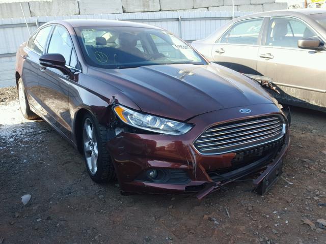 3FA6P0HD5GR335820 - 2016 FORD FUSION SE MAROON photo 1