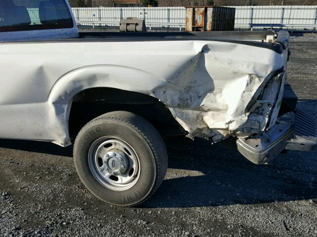 1FT7W2A64BEC78109 - 2011 FORD F250 SUPER WHITE photo 9