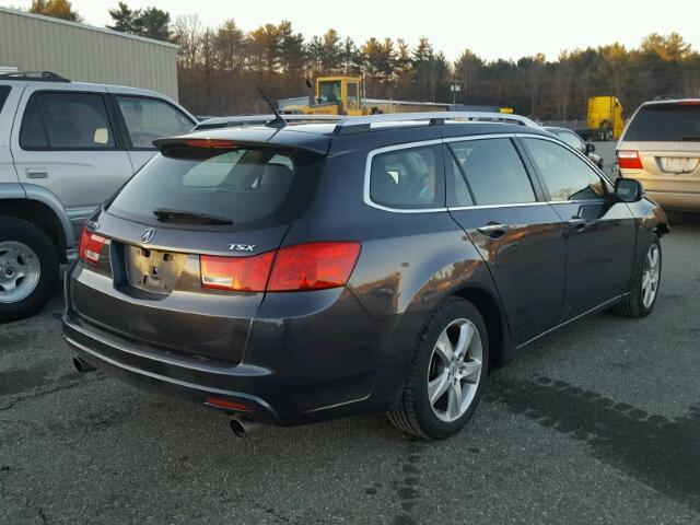 JH4CW2H65CC001484 - 2012 ACURA TSX TECH GRAY photo 4