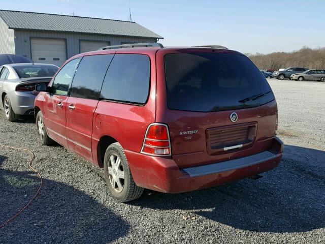 2MRDA202X4BJ04881 - 2004 MERCURY MONTEREY MAROON photo 3