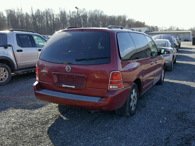 2MRDA202X4BJ04881 - 2004 MERCURY MONTEREY MAROON photo 4