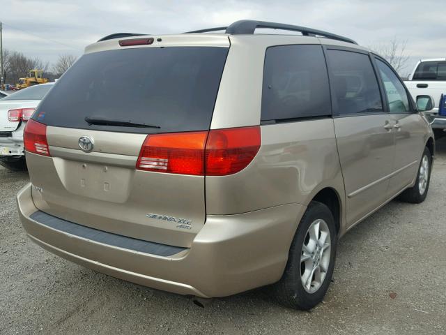 5TDBA22C74S006745 - 2004 TOYOTA SIENNA XLE TAN photo 4