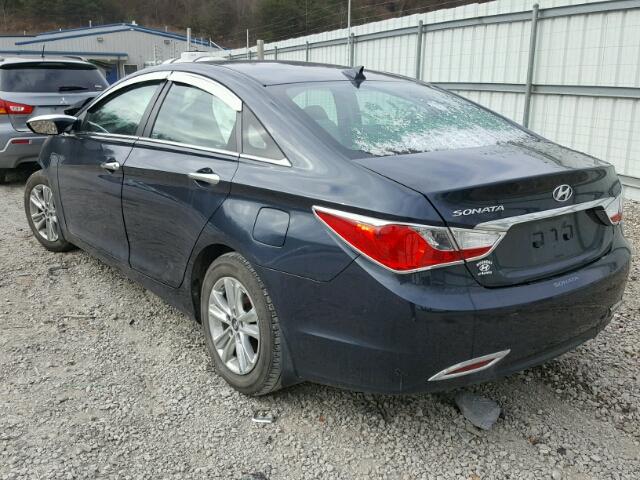 5NPEB4AC2DH789549 - 2013 HYUNDAI SONATA GLS BLACK photo 3