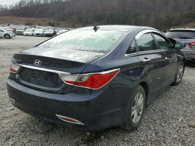 5NPEB4AC2DH789549 - 2013 HYUNDAI SONATA GLS BLACK photo 4