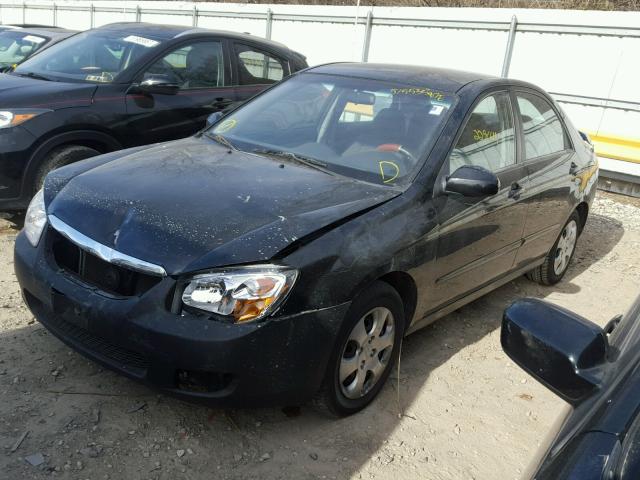 KNAFE122685565378 - 2008 KIA SPECTRA EX BLACK photo 2