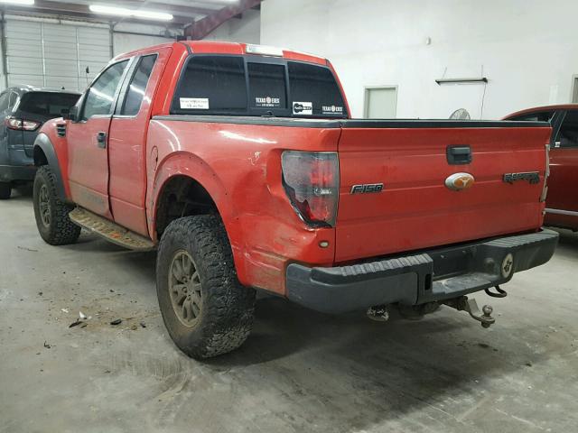 1FTEX1EV8AFD66038 - 2010 FORD F150 SUPER RED photo 3