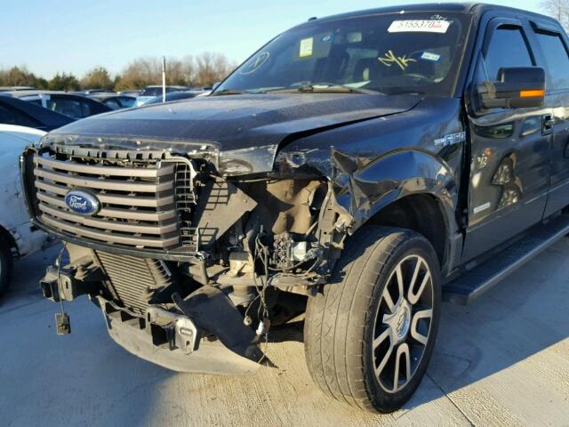 1FTFW1CT0CFA84987 - 2012 FORD F150 SUPER BLACK photo 10