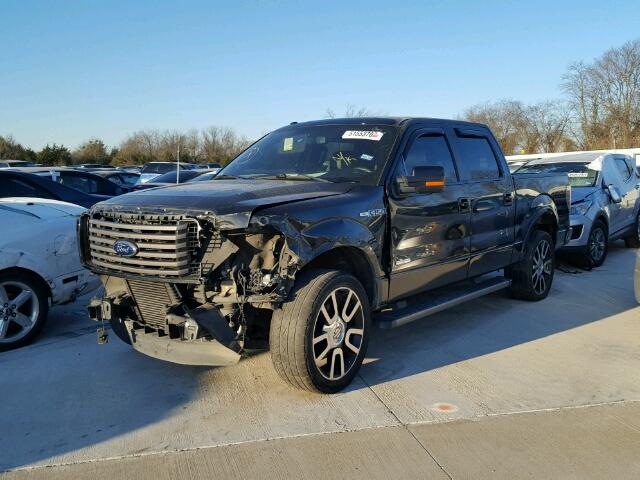 1FTFW1CT0CFA84987 - 2012 FORD F150 SUPER BLACK photo 2