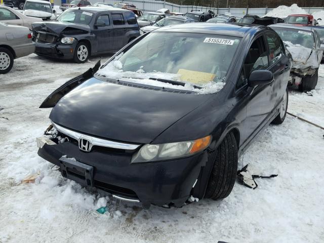 2HGFA16837H503281 - 2007 HONDA CIVIC EX BLACK photo 2