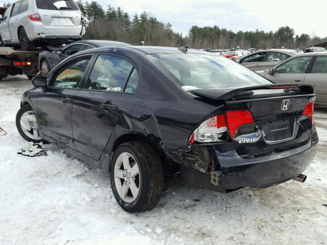 2HGFA16837H503281 - 2007 HONDA CIVIC EX BLACK photo 3