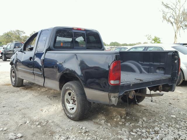 1FTRX17262NA25619 - 2002 FORD F150 BLACK photo 3