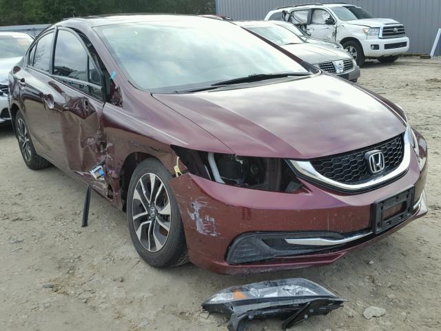 19XFB2F85FE109941 - 2015 HONDA CIVIC EX მუქწითელი ფოტო 1