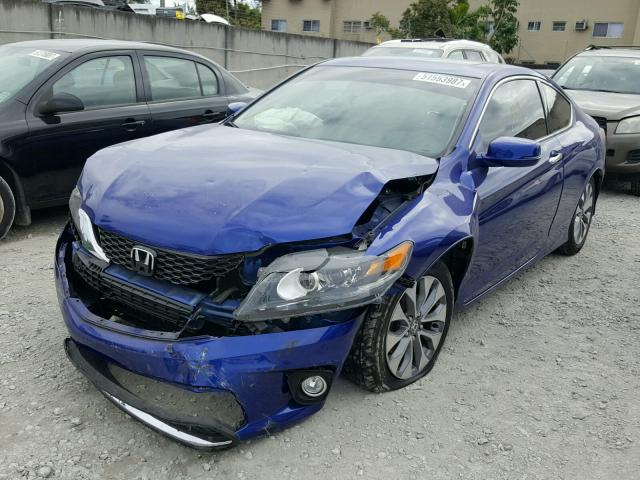 1HGCT1B73FA004827 - 2015 HONDA ACCORD EX BLUE photo 2