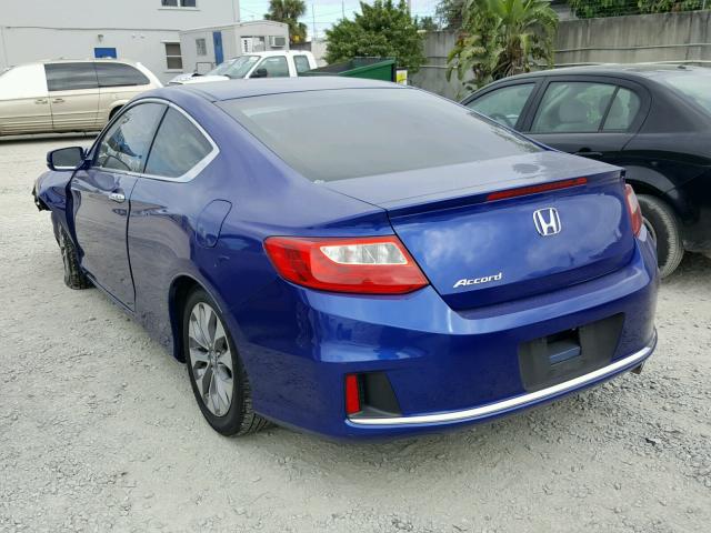 1HGCT1B73FA004827 - 2015 HONDA ACCORD EX BLUE photo 3