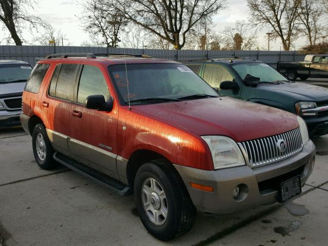 4M2ZU86E82ZJ28993 - 2002 MERCURY MOUNTAINEE RED photo 1