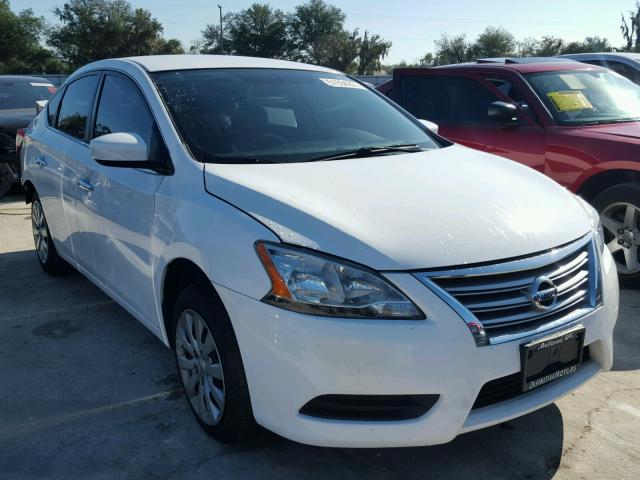 3N1AB7AP5FL629917 - 2015 NISSAN SENTRA S WHITE photo 1