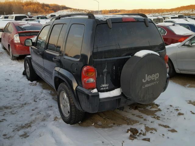1J4GL58K82W328723 - 2002 JEEP LIBERTY LI BLACK photo 3