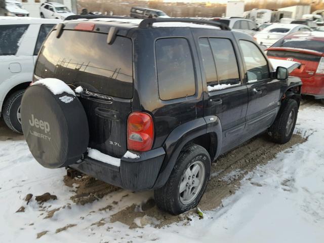 1J4GL58K82W328723 - 2002 JEEP LIBERTY LI BLACK photo 4