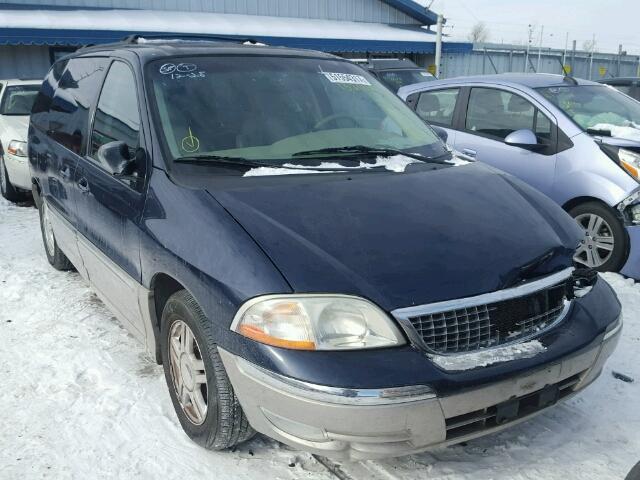 2FMZA53462BB78380 - 2002 FORD WINDSTAR S BLUE photo 1