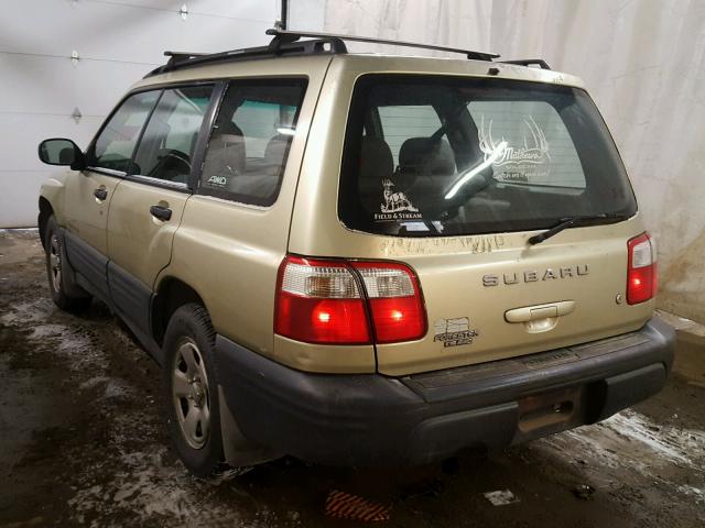 JF1SF63581G711512 - 2001 SUBARU FORESTER L GOLD photo 3