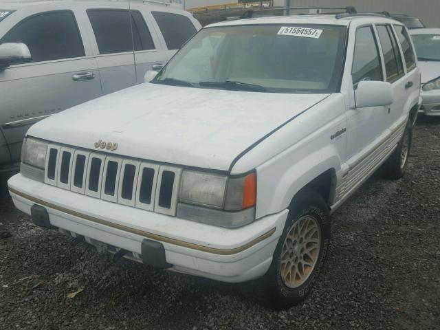 1J4GZ78S5RC102631 - 1994 JEEP GRAND CHER WHITE photo 2