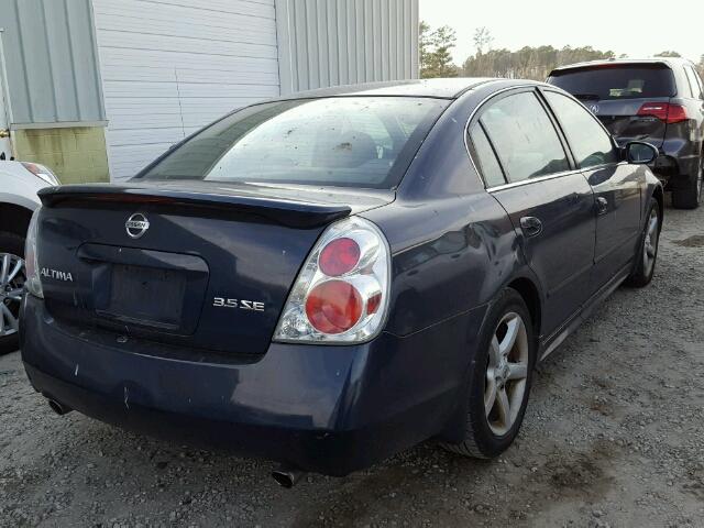 1N4BL11D56C156975 - 2006 NISSAN ALTIMA SE BLUE photo 4