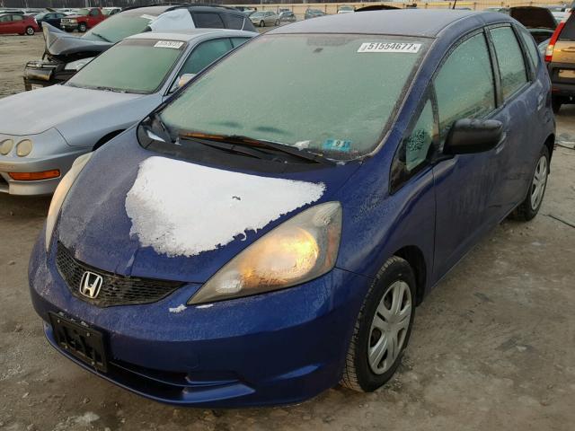 JHMGE8H26AS012078 - 2010 HONDA FIT BLUE photo 2