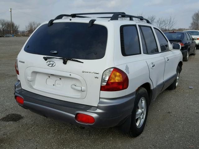 KM8SC13D02U184884 - 2002 HYUNDAI SANTA FE G WHITE photo 4