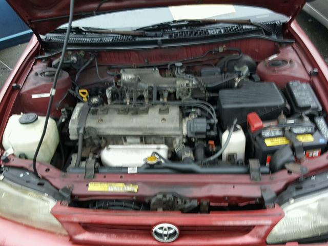 1NXBA02E1TZ487670 - 1996 TOYOTA COROLLA RED photo 7