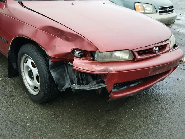 1NXBA02E1TZ487670 - 1996 TOYOTA COROLLA RED photo 9