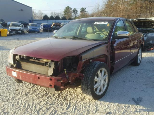 1FAFP28176G144682 - 2006 FORD FIVE HUNDR RED photo 2