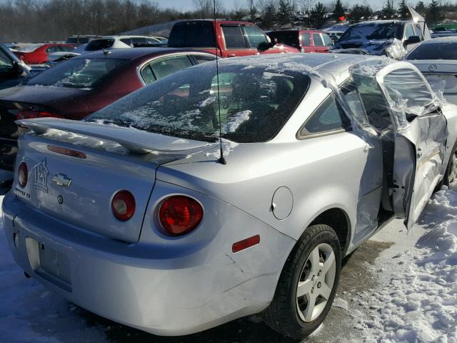 1G1AL15F677220218 - 2007 CHEVROLET COBALT LT SILVER photo 4