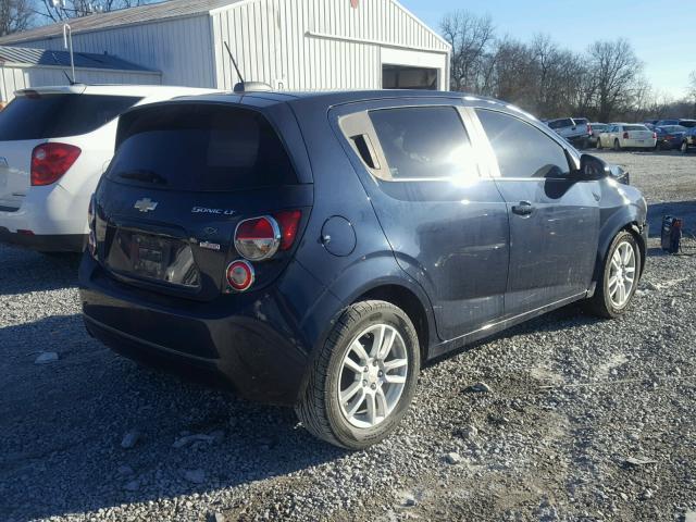 1G1JC6SB3F4154581 - 2015 CHEVROLET SONIC LT BLUE photo 4