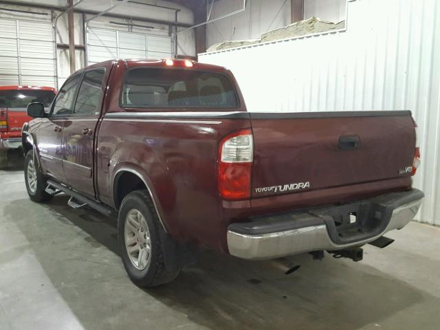 5TBET34166S528383 - 2006 TOYOTA TUNDRA DOU MAROON photo 3