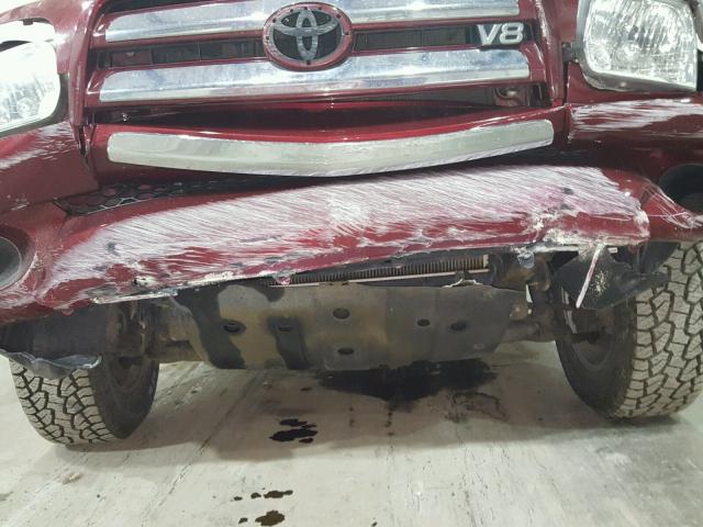 5TBET34166S528383 - 2006 TOYOTA TUNDRA DOU MAROON photo 9