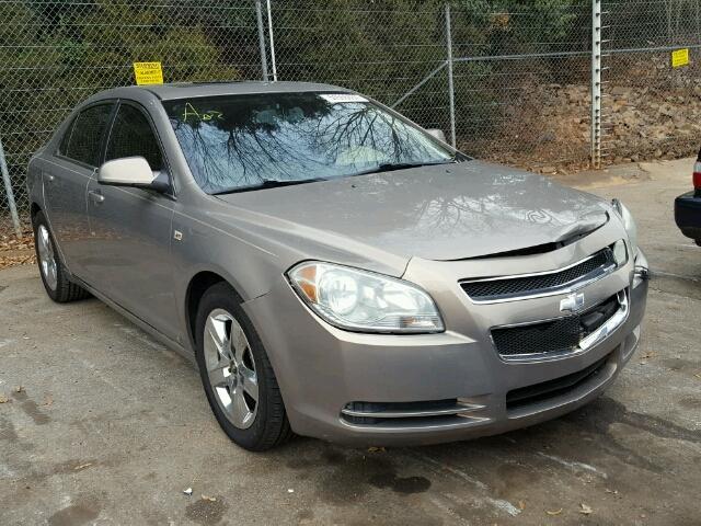 1G1ZH57B98F237043 - 2008 CHEVROLET MALIBU 1LT SILVER photo 1