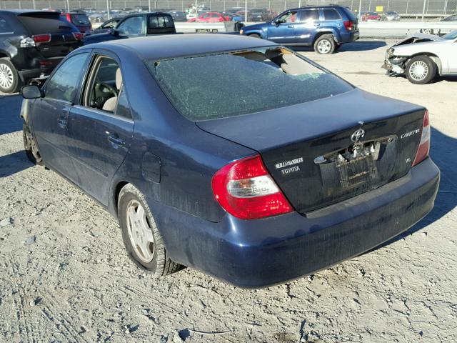 4T1BF32KX3U058309 - 2003 TOYOTA CAMRY LE BLUE photo 3