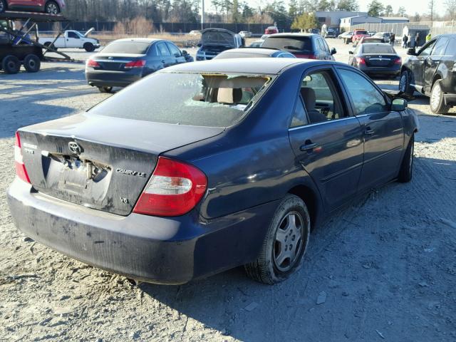 4T1BF32KX3U058309 - 2003 TOYOTA CAMRY LE BLUE photo 4