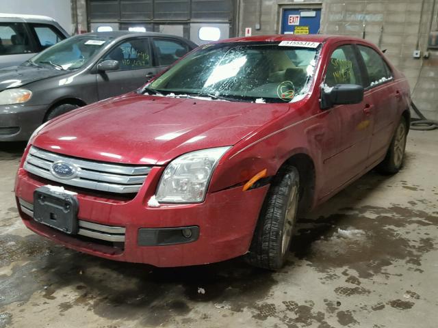 3FAHP07Z37R171456 - 2007 FORD FUSION SE RED photo 2