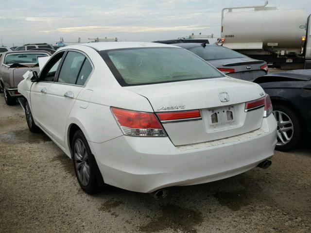 1HGCP3F8XCA008808 - 2012 HONDA ACCORD EXL WHITE photo 3