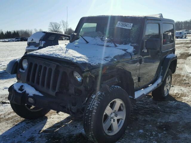 1J4FA54148L567548 - 2008 JEEP WRANGLER S GREEN photo 2