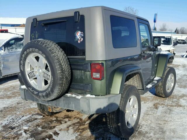 1J4FA54148L567548 - 2008 JEEP WRANGLER S GREEN photo 4