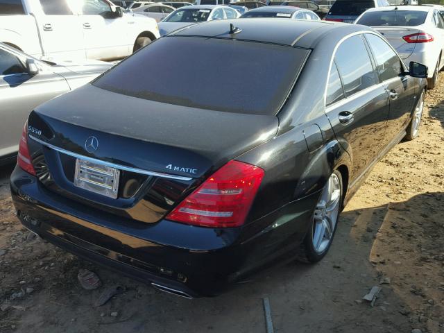 WDDNG9EB5CA490374 - 2012 MERCEDES-BENZ S 550 4MAT BLACK photo 4