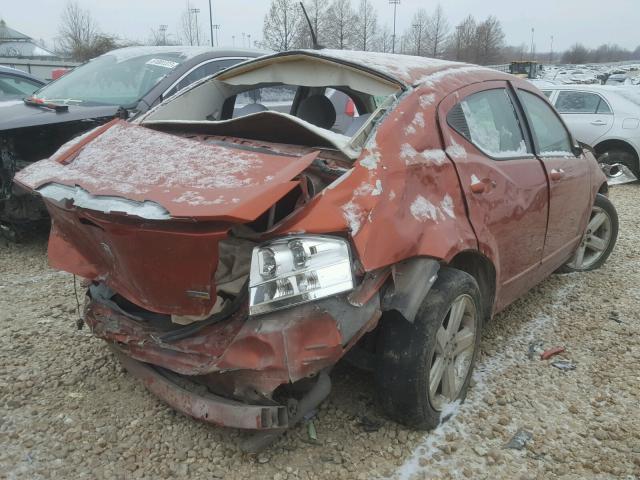 1B3LC56R48N259372 - 2008 DODGE AVENGER SX ORANGE photo 4