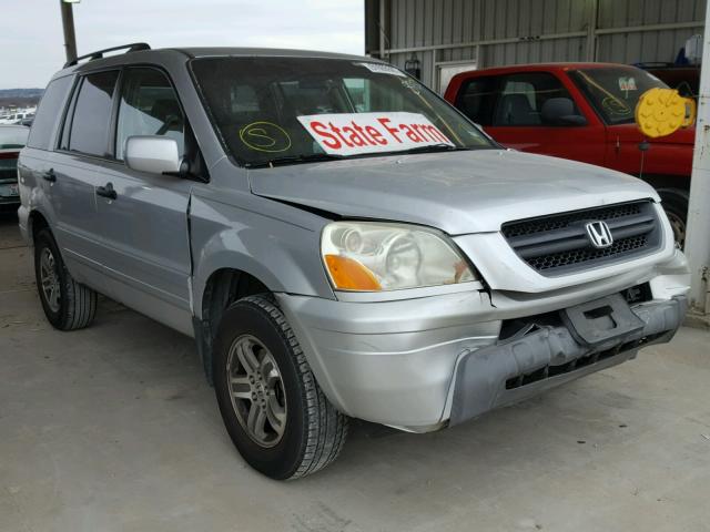 5FNYF184X5B012504 - 2005 HONDA PILOT EX SILVER photo 1