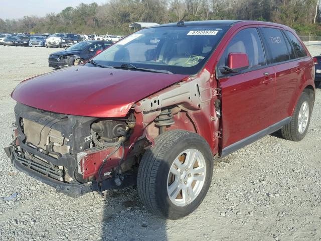 2FMDK49C17BA76685 - 2007 FORD EDGE SEL P MAROON photo 2